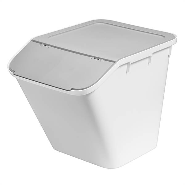 SmartStore Collect STACK it - Large 51 Liter, Hvid/grå