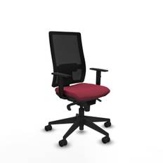 Ergonomisk maroon kontorstol fra Piqueras y Crespo 1D066N0