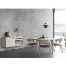 Andersen Furniture Classic 290/295 spisebord (Ø125 cm, Naturolieret eg massiv - bordplade, Naturolieret eg massiv stel)