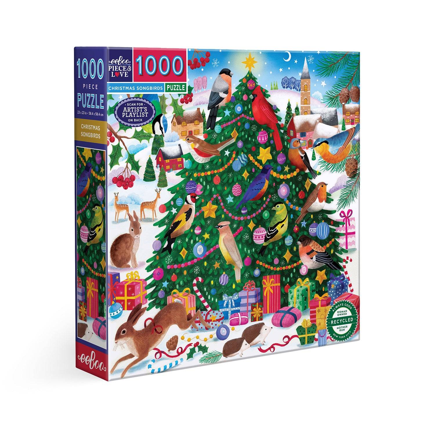 Christmas Songbirds, Puslespil med 1000 Brikker, Eeboo