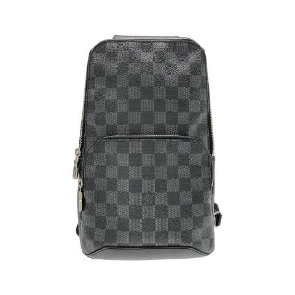 Louis Vuitton Vintage - Pre-owned Avenue Sling Bag Damier Graphite Axelremsväska Vintage - Dam - ONE Size -