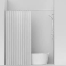Badeforhæng hvid, 150x220 cm,ekstra længde - VaskBAR