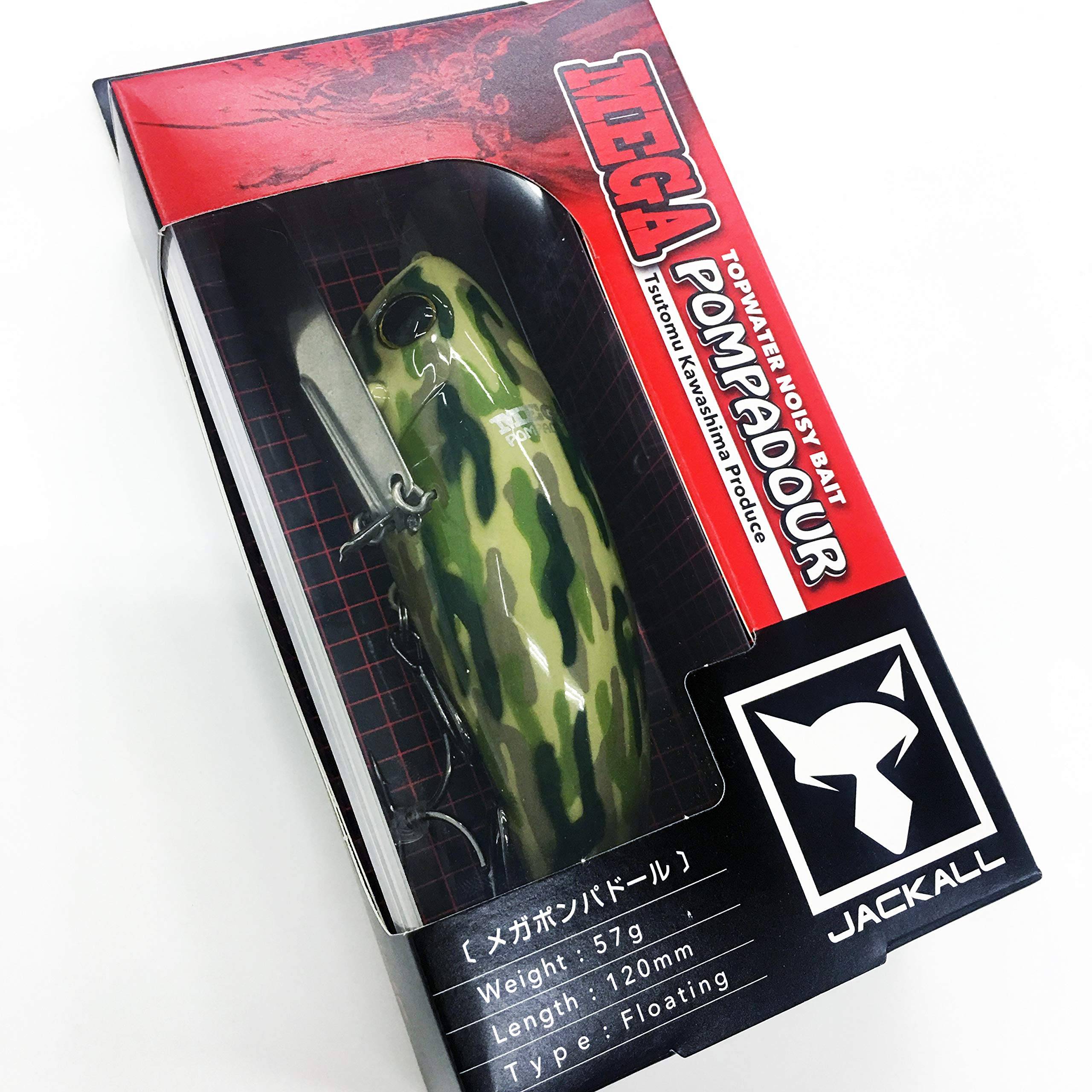 JACKALL Lure Mega Pompadour Army Green Camo.