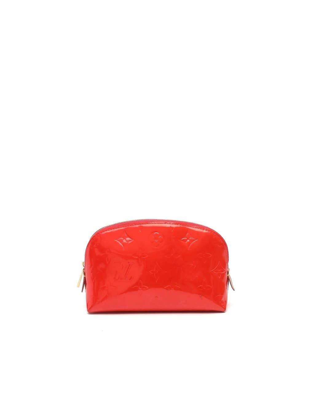 Louis Vuitton Vernis Cosmetic Pouch - Red - One Size