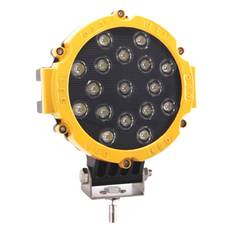 Designer LED køretøjs projektører 51watt 12/24 volt - SPOT - 1 stk Gul