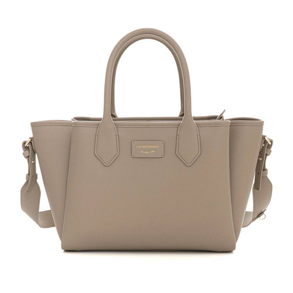 Emporio Armani Taske med tre rum - Tasker - Dame - Beige - ONE SIZE - Uld