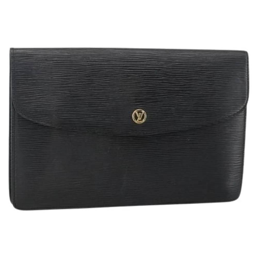 Louis Vuitton Vintage Pre-owned Epi Leather Clutch - Vintage - Dame - Sort - ONE SIZE - Læder