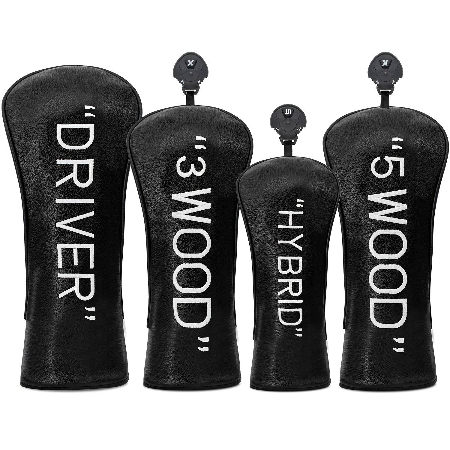 1pc/4pcs Driver/Fairway/Hybrid Headcover - Simplicity Design Style Golf Club Cover, Fashionable Golf Head Cover,
