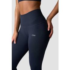 Ribbed Define Seamless Pocket Tights Navy - Blue