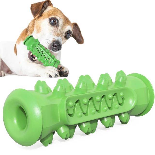 Hund Molar Tandborste Leksaker Tugg Rengöring Tänder Säker Valp Tandvård Mjuk Husdjur Rengöring Leksaker grön