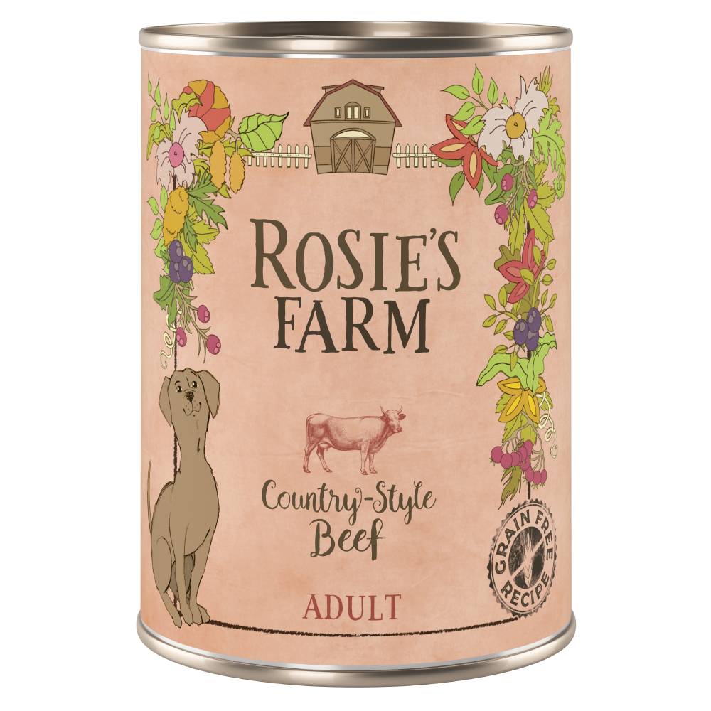Rosie's Farm Adult 6 x 400 g - Beef