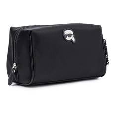Karl Lagerfeld, Taske, Dame, Sort, ONE SIZE, Uld, Elegant Kosmetiktaske