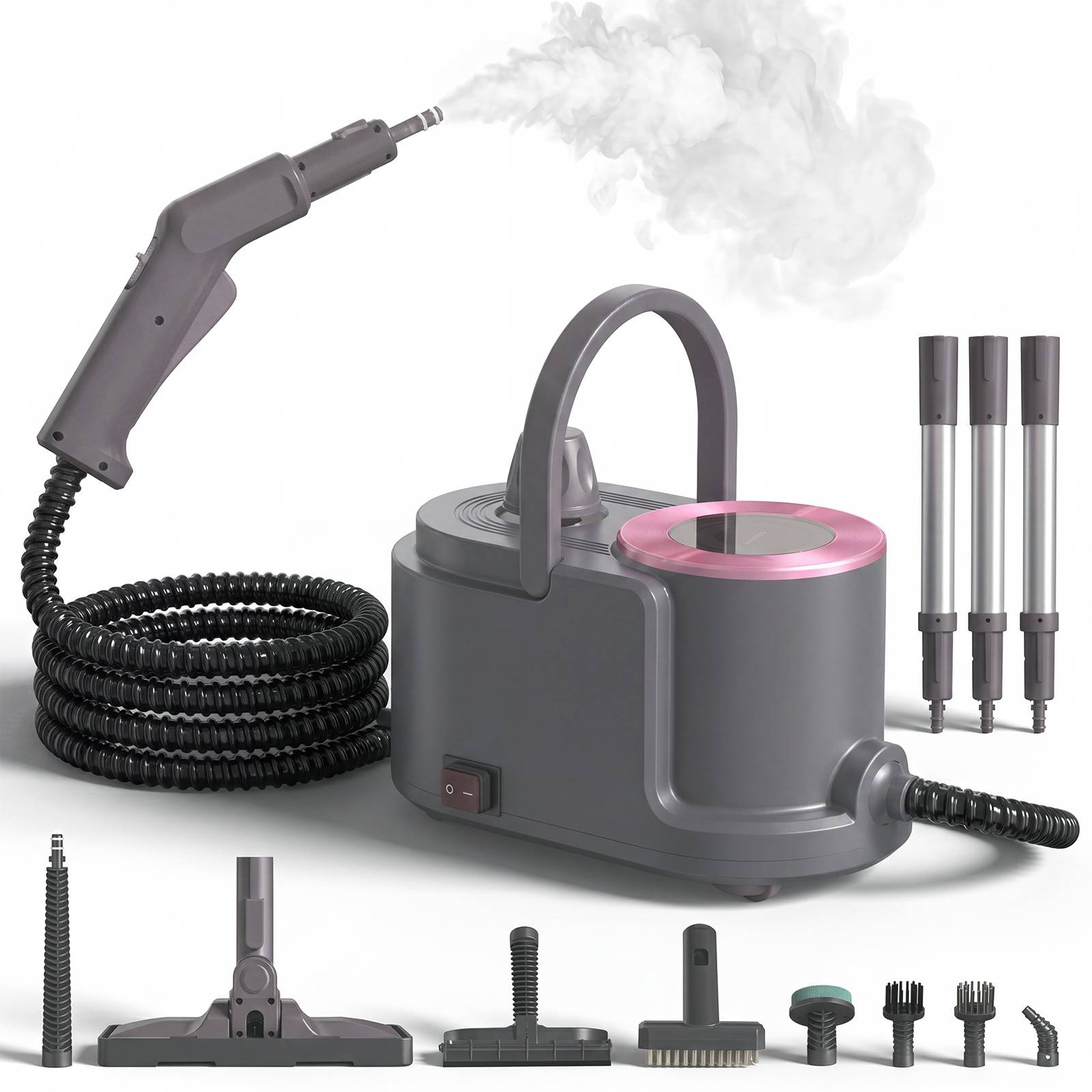 Taskstar Powerful High Pressure Steam Cleaner For Deep Cleaning | 8 Rapid Heat, 1.6l Tank For 50-min Continuous Vapor, 22 Tools; Tackles Kitchen Grease, Bathroom Grout & Car Detailing