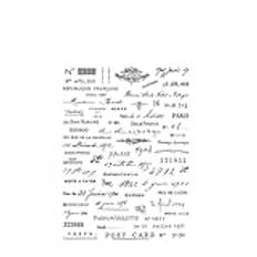 Klar stämpel, frimärken för hantverk, 15 x 21 cm fransk klar sigillstämpel scrapbooking prägling fotoalbum dekorativt papperskort tillverkning hantverk