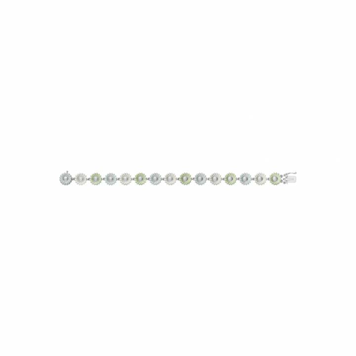 DAISY Armbånd (Sølv) GREEN ENAMEL