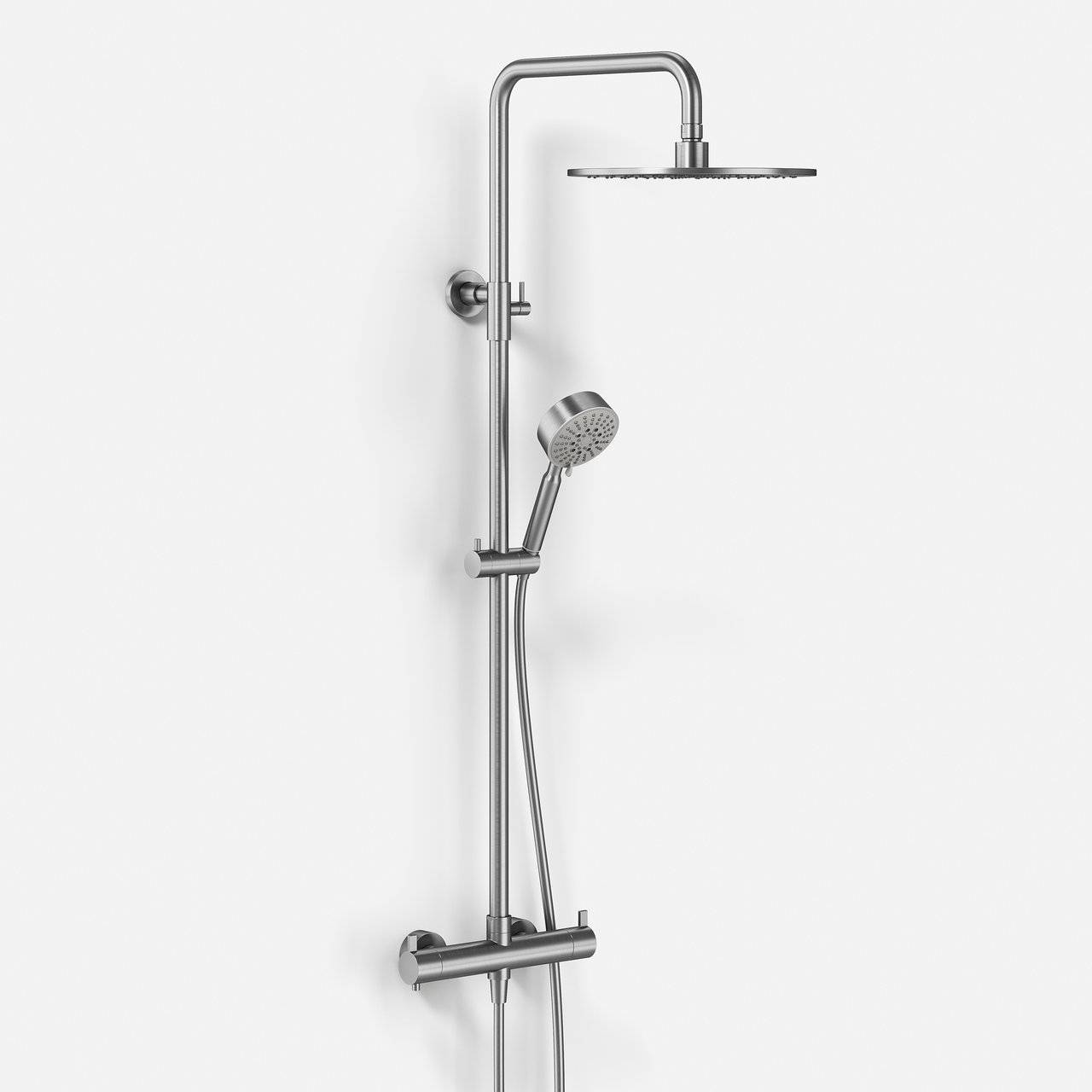 ArkiLife AVAO AABT900 - Termostatset Ø30 Wellness Rain, borstat rostfritt stål