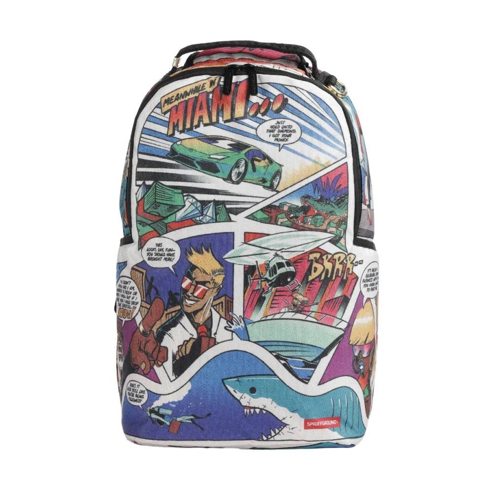 SPRAYGROUND 305 Retro Comic Dlxr Backpack - Tasker - Herre - Flerfarvet - ONE SIZE - Uld