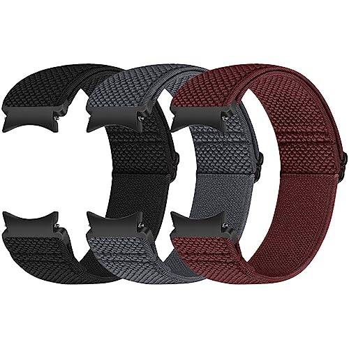 Runostrich Elastiskt armband kompatibelt med Samsung Galaxy Watch 7/6/5/4/FE 40 mm 44 mm/Galaxy Watch 5 Pro/Galaxy Watch 6/4 Classic 43 mm 47 mm 42 mm 46 mm nylon sport klockarmband kvinnor och män