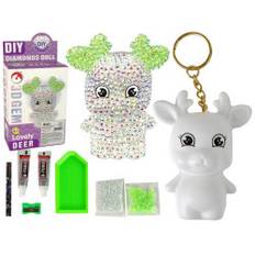 DIY 3D Rendeer Keyring Kit: Kristaller, paljetter och kreativitet