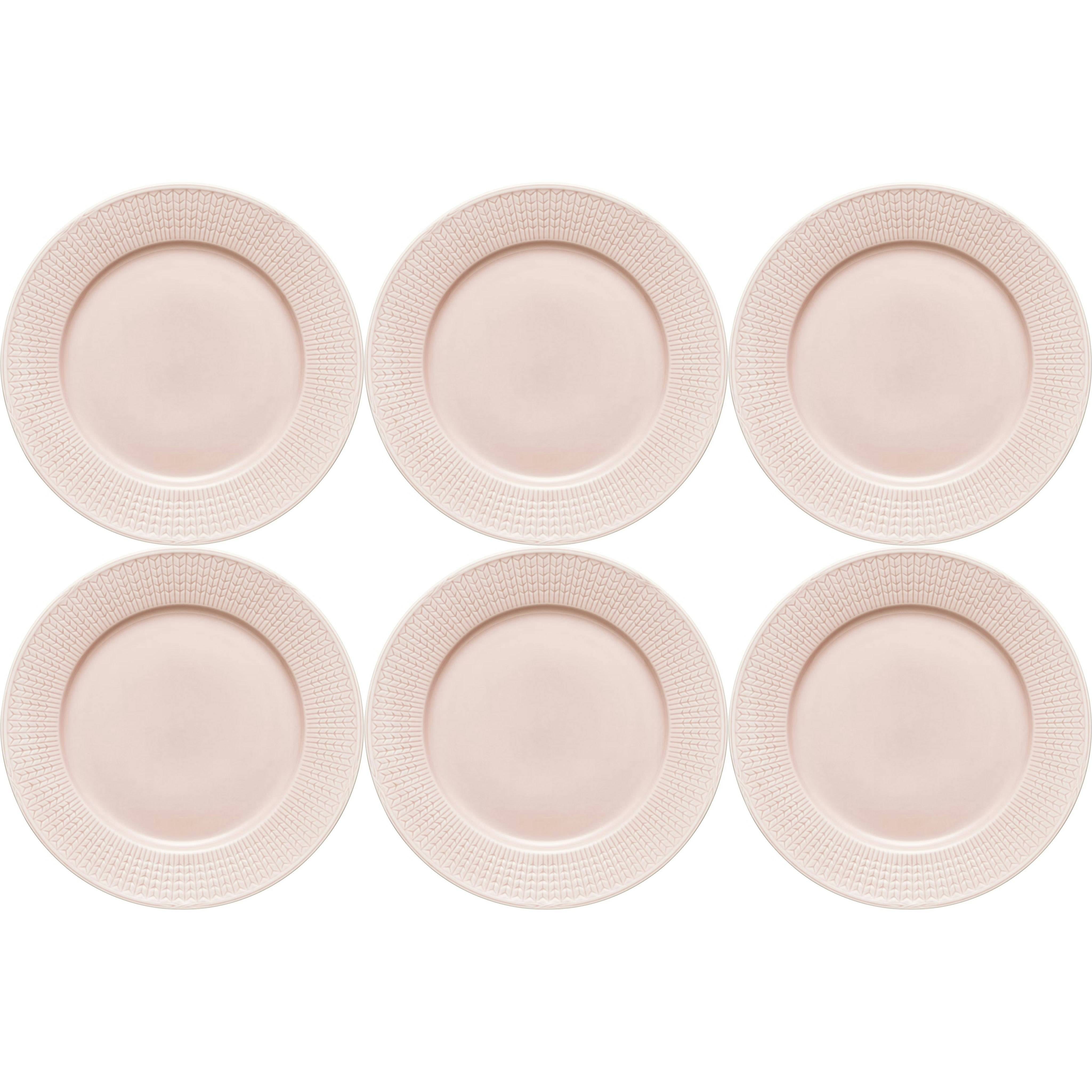 Rörstrand Swedish Grace Tallrik 27 Cm 6-pack Ros (Rosa) - Mattallrikar Porslin Ros (Rosa) - 1012224, 6-PACK