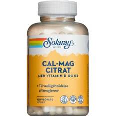 Solaray Cal-Mag Citrat + D/K2-Vitamin 150 st