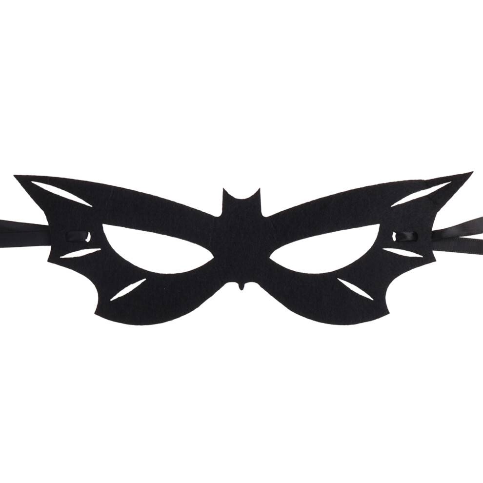 Halvmasker, Batgirl-kostumemaske til superheltefans, passer til de fleste voksne hoveder, justerbar elastik, let til bærbar brug, åndbar