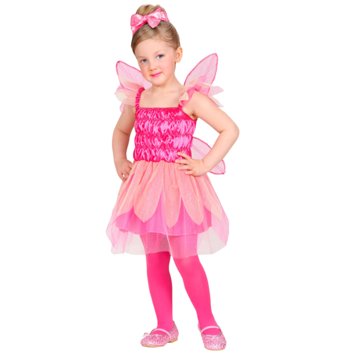 Pink fe kostume til børn.