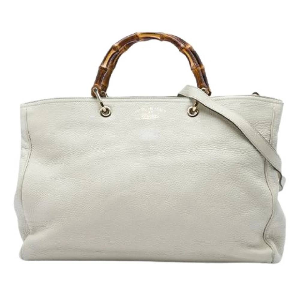 Gucci Vintage Pre-owned Vintage Satchel - Vintage - Dame - Hvid - ONE SIZE - Uld