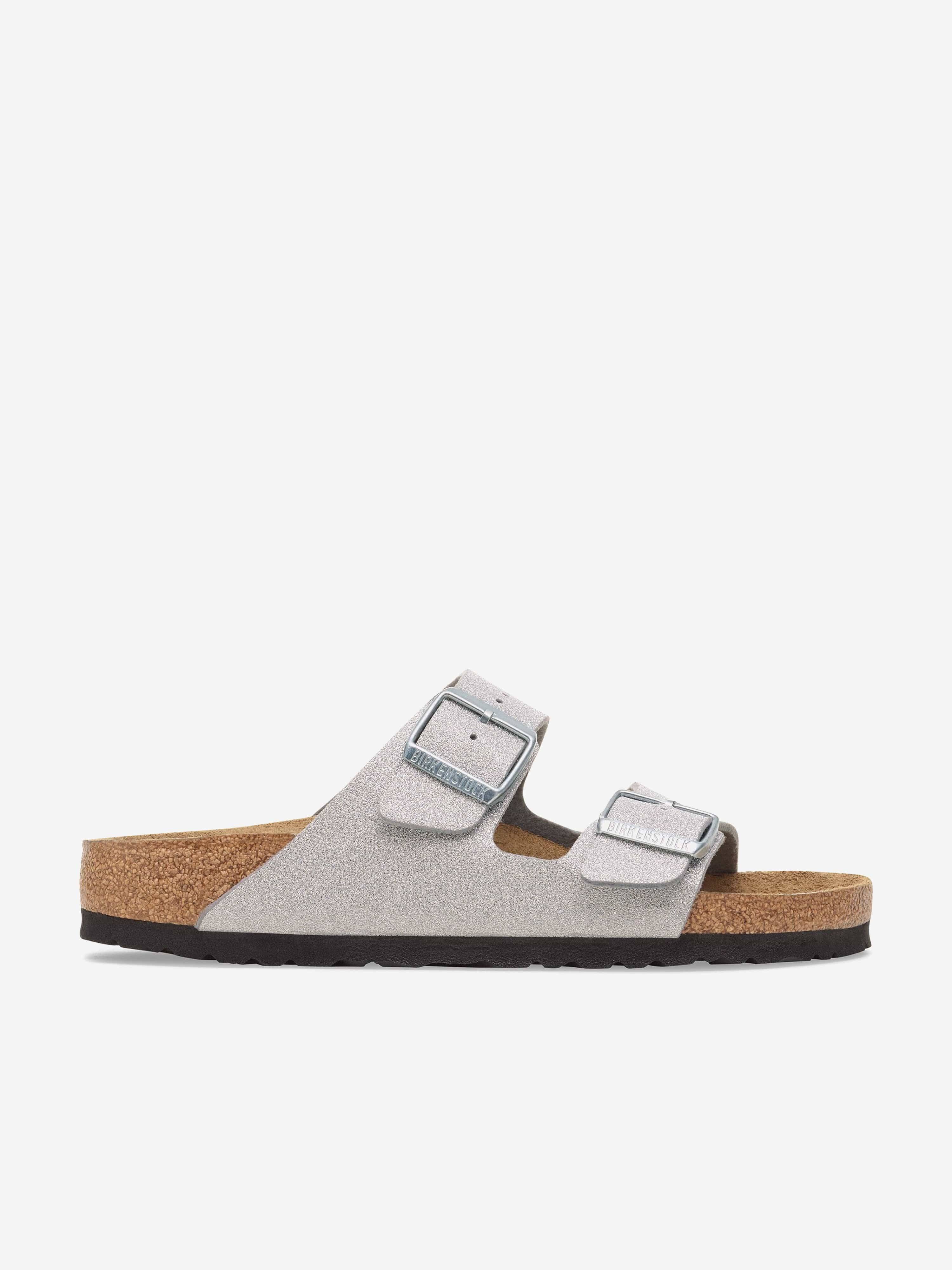 BIRKENSTOCK Girls Arizona BF Sandals in Silver - Silver / EU 27 UK 9 (EU 27 UK 9)