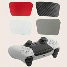2st Textured Grip Skin för PS 5-kontroller - Klistermärken för förbättrat beröringsskydd, reptålig, ergonomisk design för PlayStation 5 Gamepad-panele - Multifärgad (2 svarta,2 röda,2 grå,2 vita)