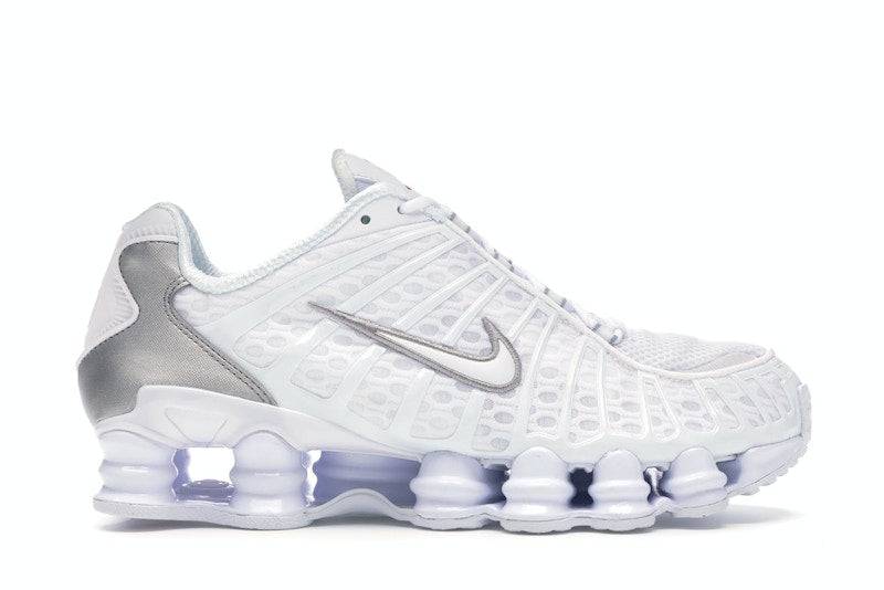 Nike Shox Tl White Metallic Silver - 38.5 / Standard
