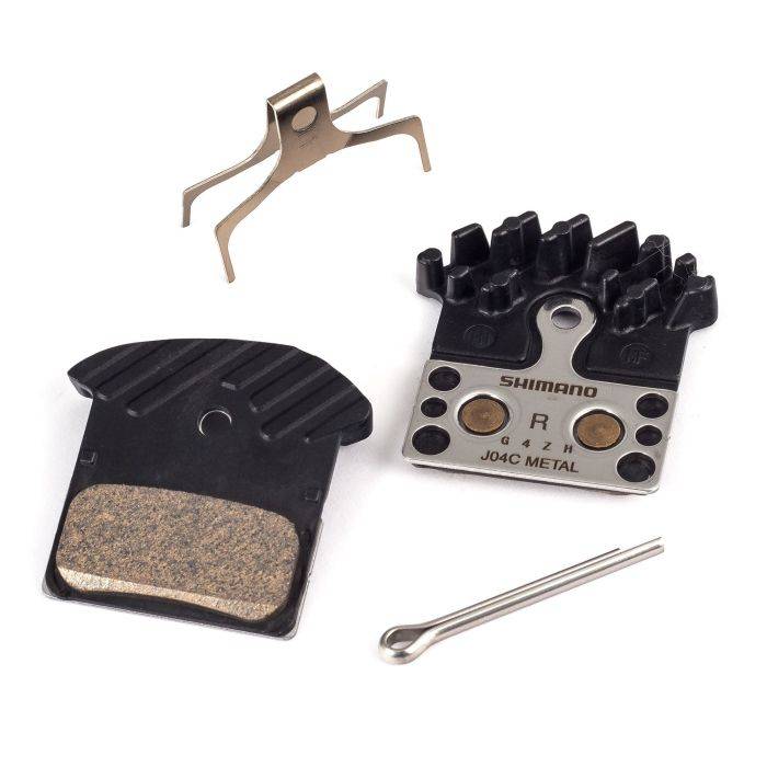 Shimano J04C Ice Tech Metal Disc Brake Pads - With Cooling Fins