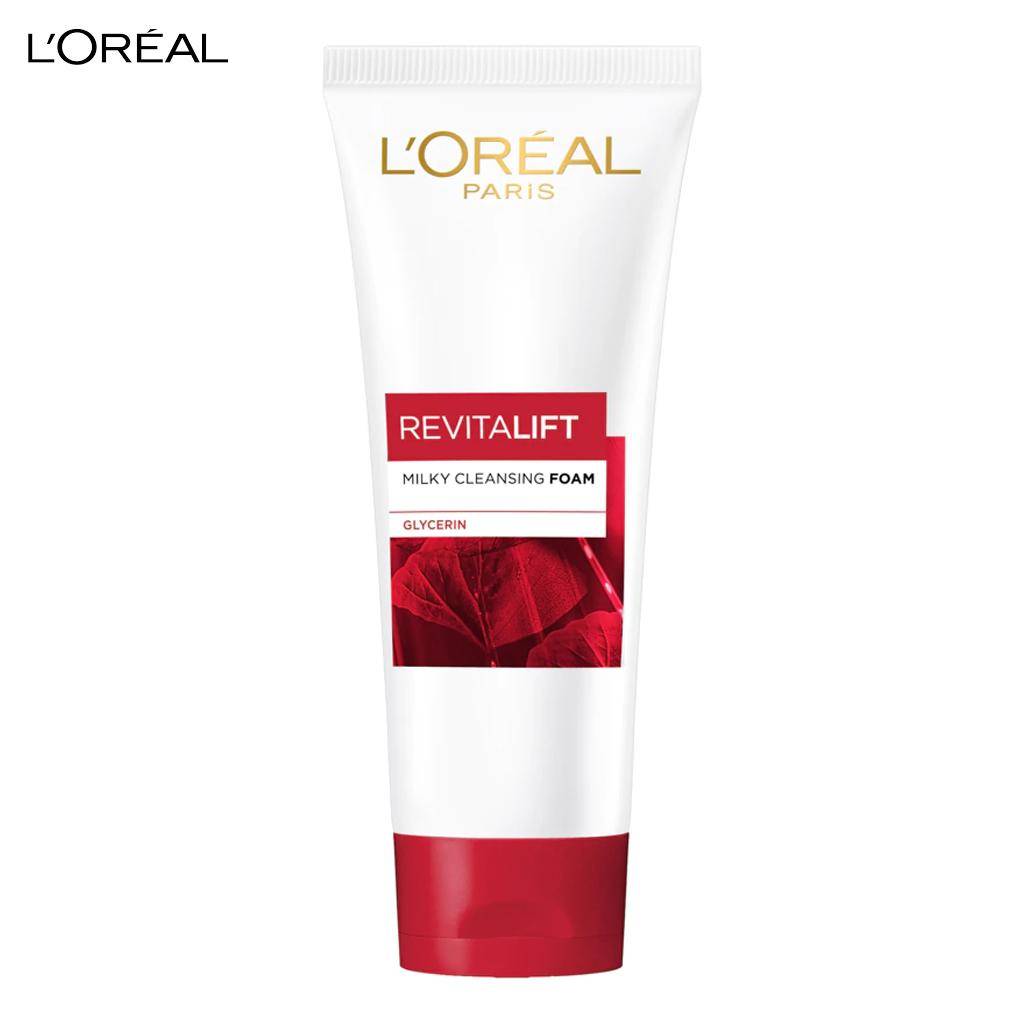 L'Oreal Paris Revitalift Anti-Wrinkle + Firming Milk Foam 100 ml. red