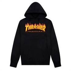 Thrasher Junior Hoodie Flame logo Black