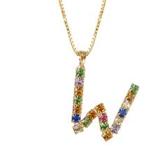 Caroline Svedbom Letter W Halsband / (Guld) - 50cm