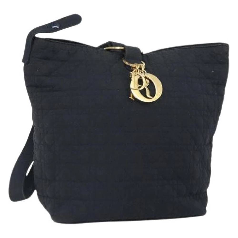 Dior Vintage Pre-owned Vintage Nylon Skuldertaske - Vintage - Dame - Sort - ONE SIZE - Uld