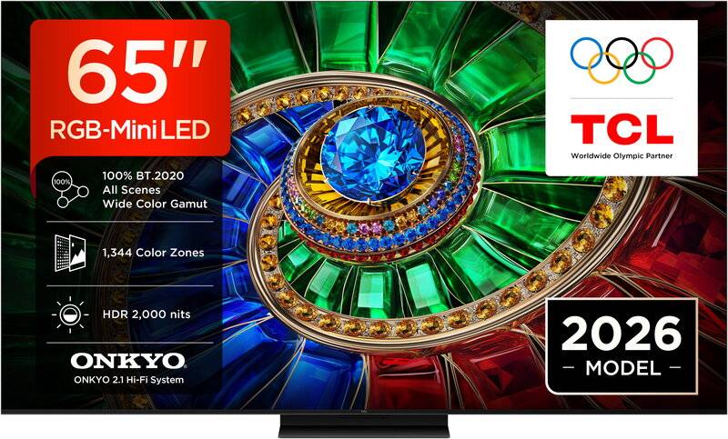 TCL 65" 65RM7L / 4K UHD / RGB-Mini LED / 144Hz / TCL AI