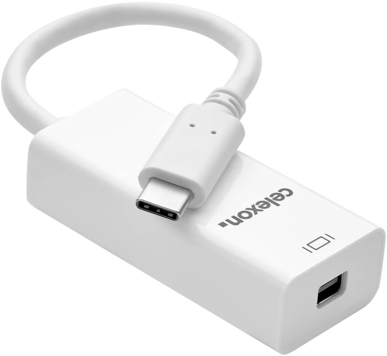 celexon USB-C auf mini DisplayPort M/F Adapter, weiß