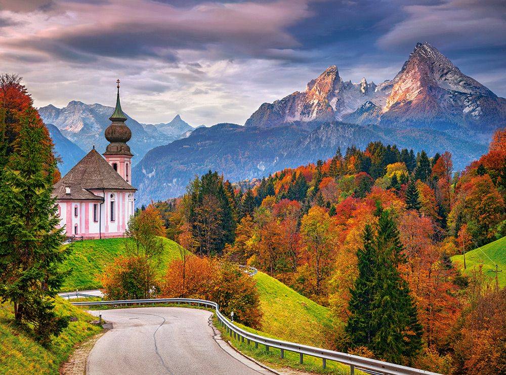 KIDEK pussel - Autumn in Bavarian Alps, Germany, 2000-bitar Default Title
