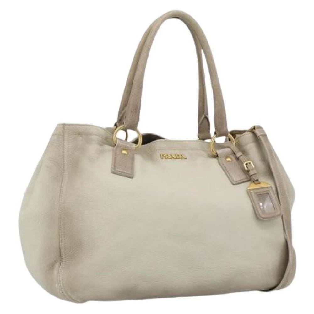 Prada Vintage Pre-owned Vintage Tote - Vintage - Dame - Beige - ONE SIZE - Uld
