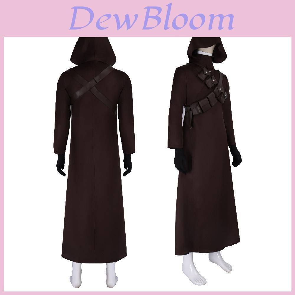 Star Wars The Mandalorian Tusken Raiders Cosplay-dräkt med polyestertyg för Halloween-fester cm black