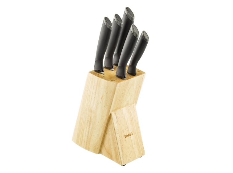 Tefal Knivblok med 5 Comfort knive. K221SA14.