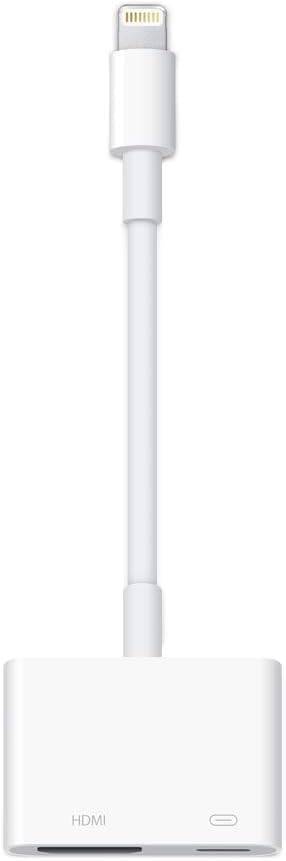 iPhone HDMI-konverteringskabel MFi-certifierad produkt utan strömförsörjning 2 år Spegling Spegla smartphone till TV Lightning till HDMI-konvertering 1080P nej vit
