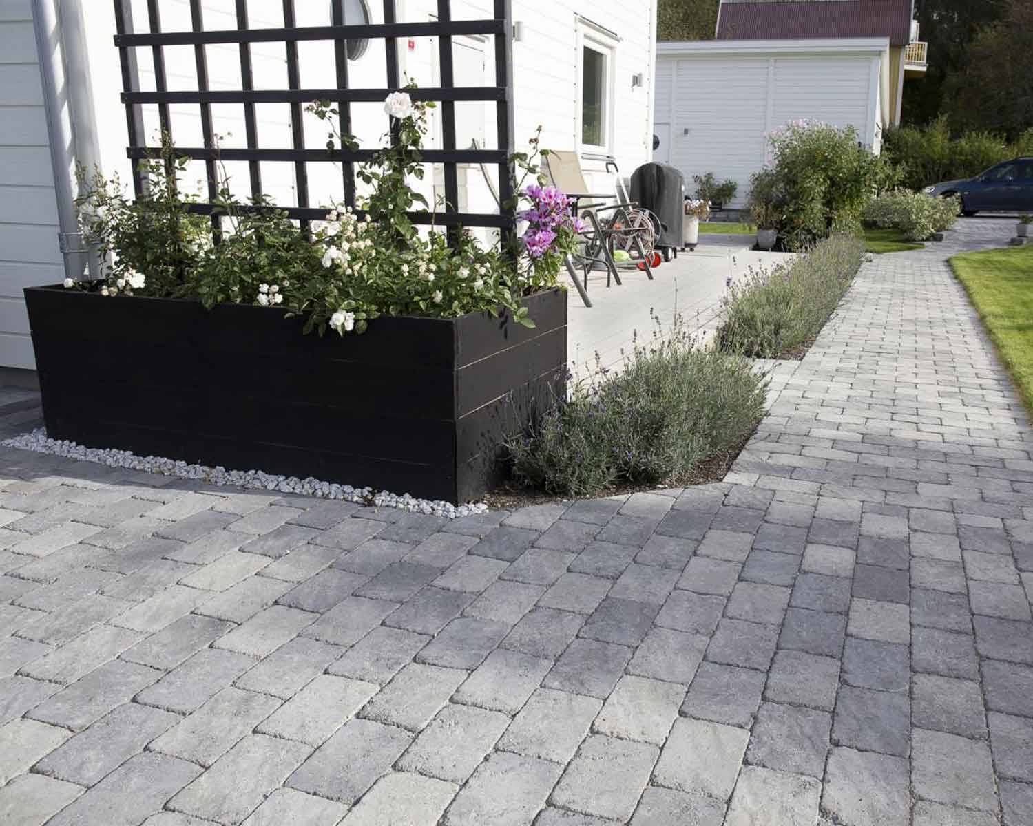 Troja antik Gråmix 21x14x5 cm, marksten - Grågrafit (21x14x5 cm)