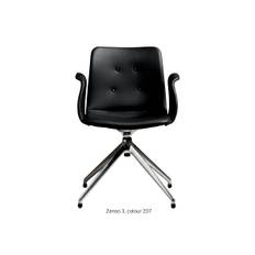 Bent Hansen Primum Chair - 4 star Return Swivel Polish Base - Zenso 3 Læder - 207 / Tilt