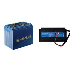 Rebelcell 12V100 AV li-ion Battery med Rebelcell 35A laddare