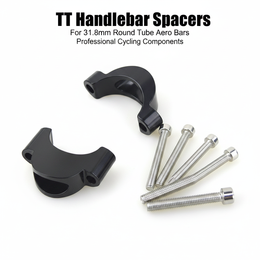 Aluminum Alloy TT Aerobar Riser Spacer for 31.8mm Handlebar – Triathlon Road Bike Extension Kit (Modular 10mm/20mm Stackable