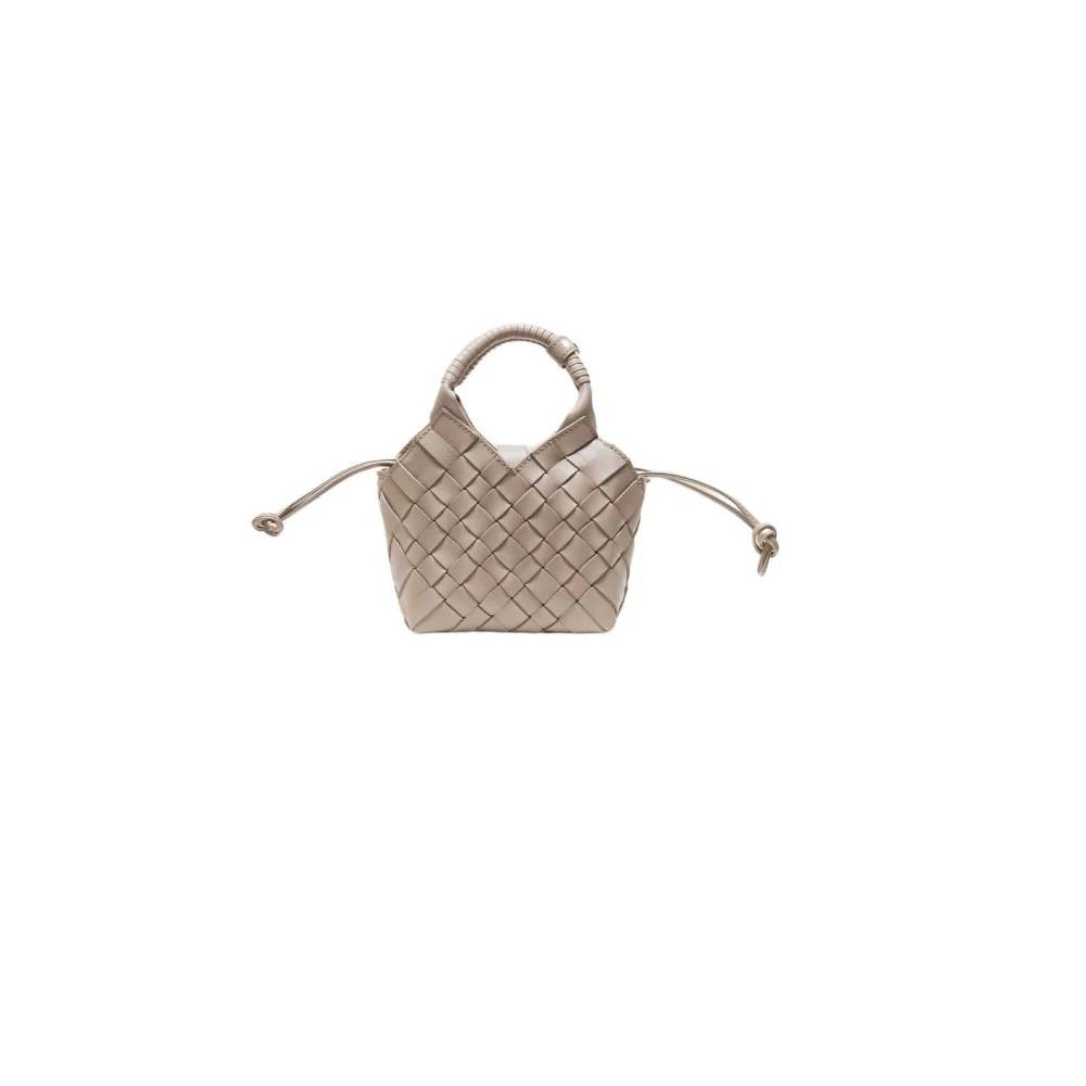 Cala Jade, Tasker , Dame, Beige, ONE SIZE, Uld, Elegant Mini Håndtaske i Taupe