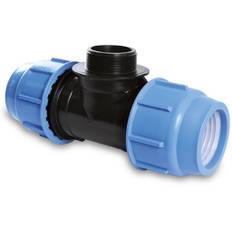 Blueseal 40 x R25 x 40 mm t-rör utv. gänga, PN16, PP/POM