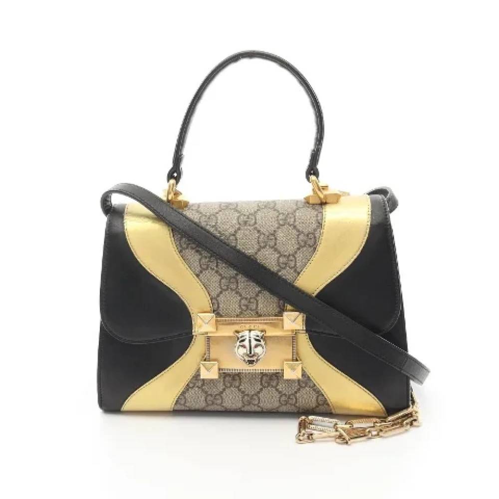 Gucci Vintage Pre-owned Laeder gucci-tasker - Vintage - Dame - Flerfarvet - ONE SIZE - Uld